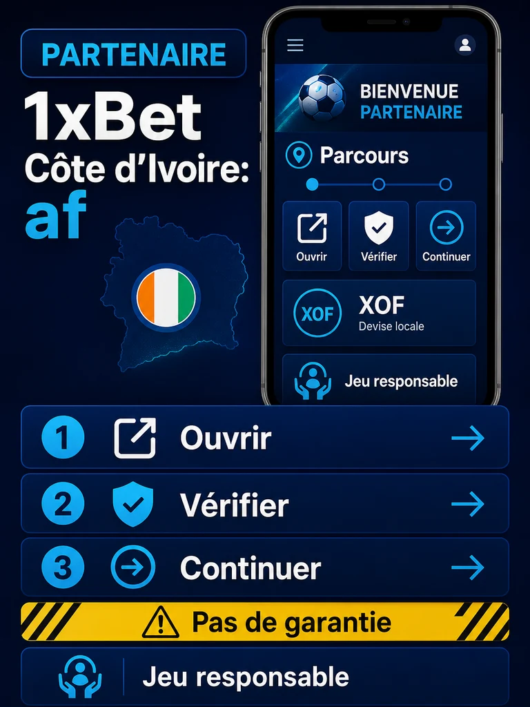 Partenaire 1xBet Côte d’Ivoire: affiliation